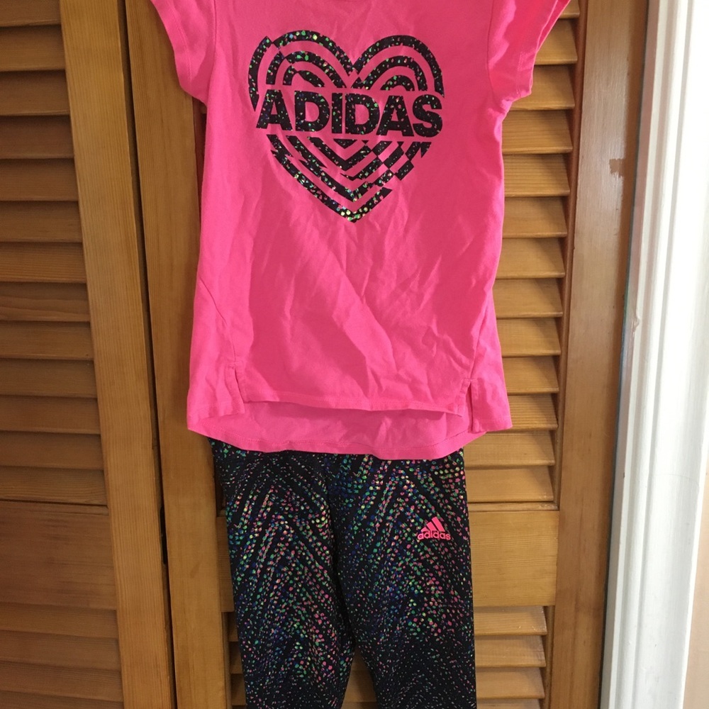 adidas set pink heart